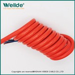 3-ядрен захранващ спирален кабел