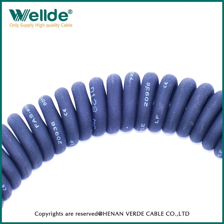 Spring Wire PVC Insulated Spiral Coil Cable