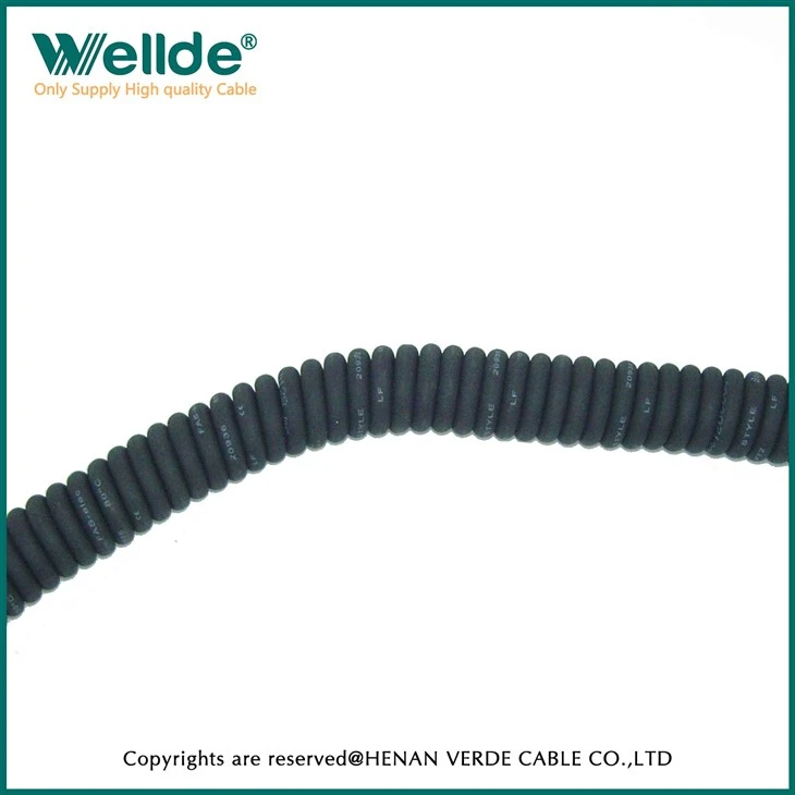 Spring Wire PVC Insulated Spiral Coil Cable