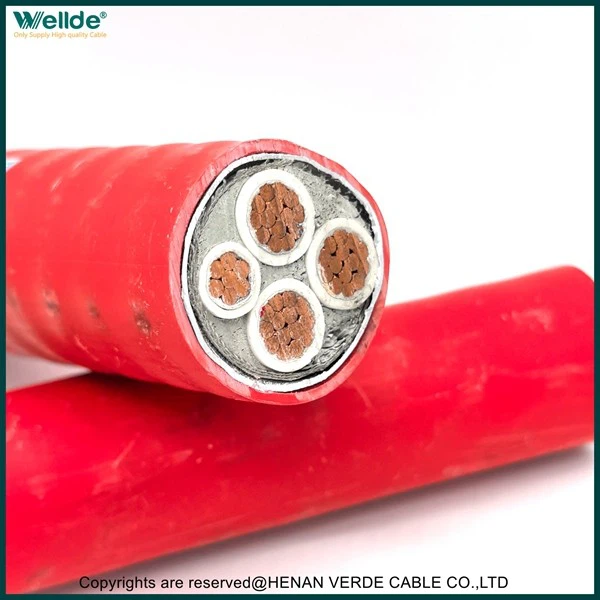 3-primary And 1-auxiliary Four-core Structure Fireproof Cable high quality