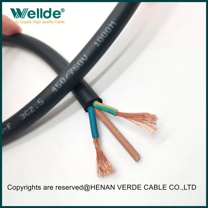3core 2.5mm Flexible Rubber Cable