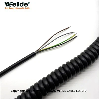 4-жилен 0,75 mm² PUR спирален кабел